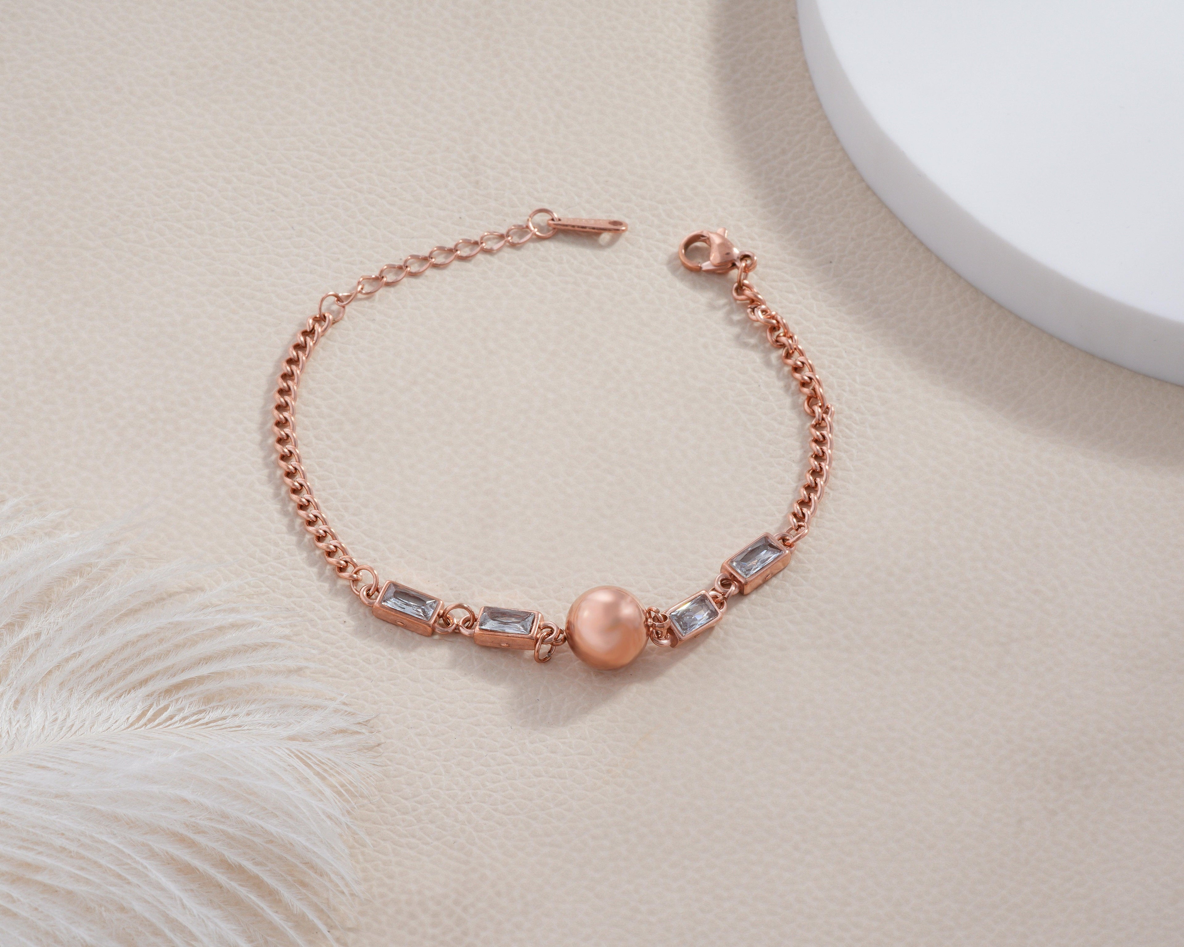 Baguette Crystal Globe Bracelet