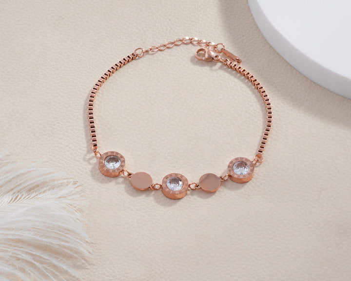 Circle & Disc Station Bracelet
