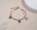 Dual Evil Eye Cuff Bracelet