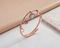 Pearl Heart, Butterfly & Daisy Charm Kada