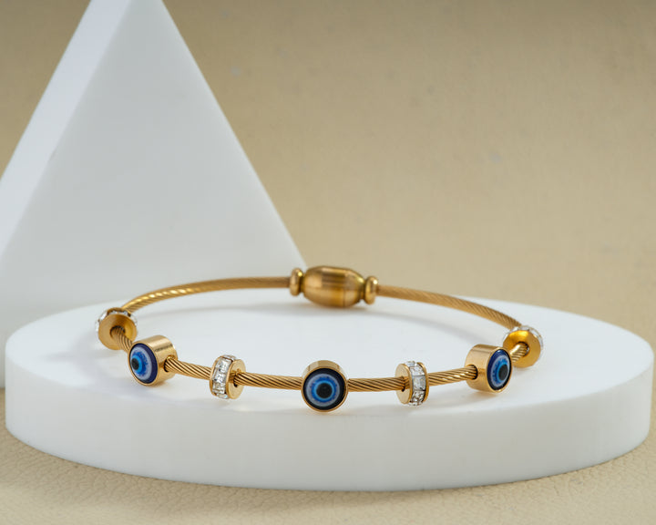 Evil Eye Crystal Wire Kada