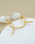 Swirl Ribbon Stud Earrings