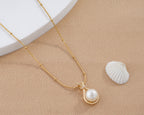 Teardrop Pearl Satellite Necklace
