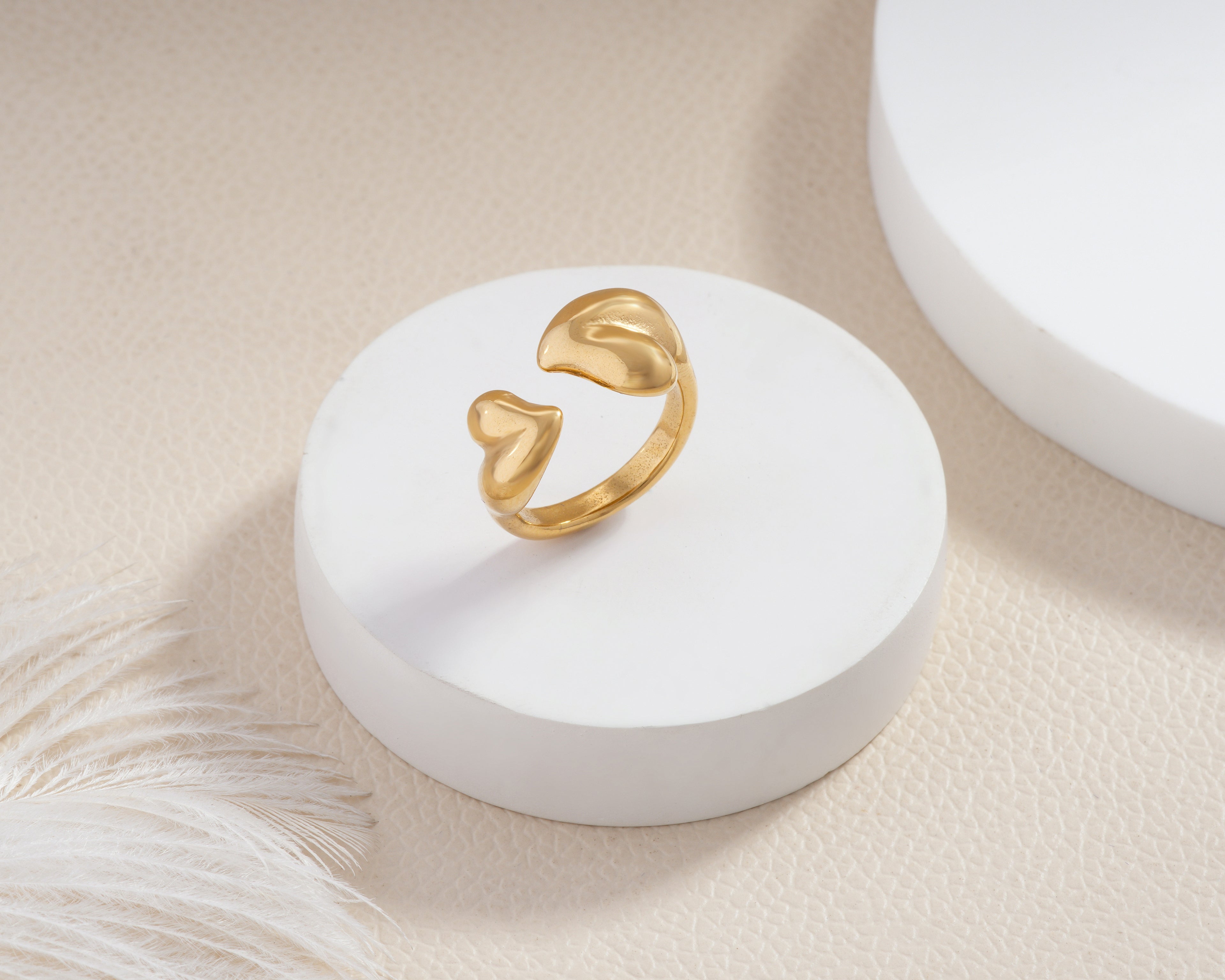 Puff Heart Bypass Ring