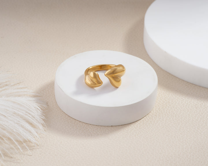Puff Heart Bypass Ring
